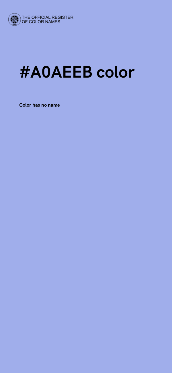 #A0AEEB color image