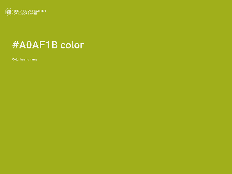 #A0AF1B color image