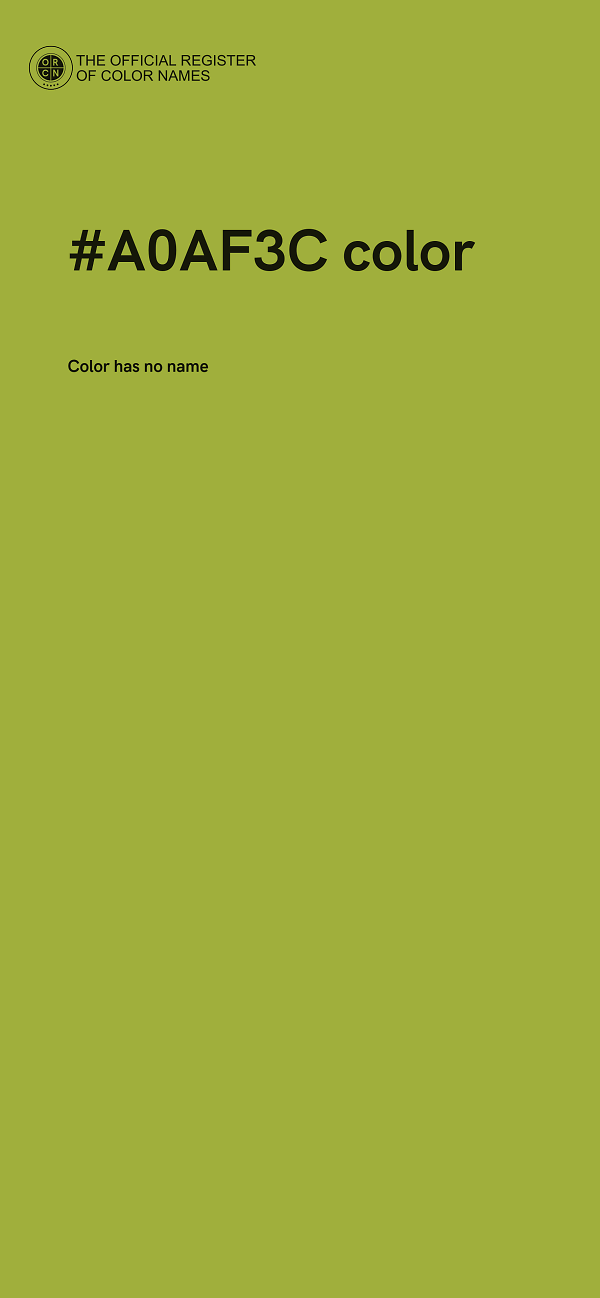 #A0AF3C color image