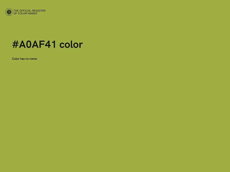 #A0AF41 color image