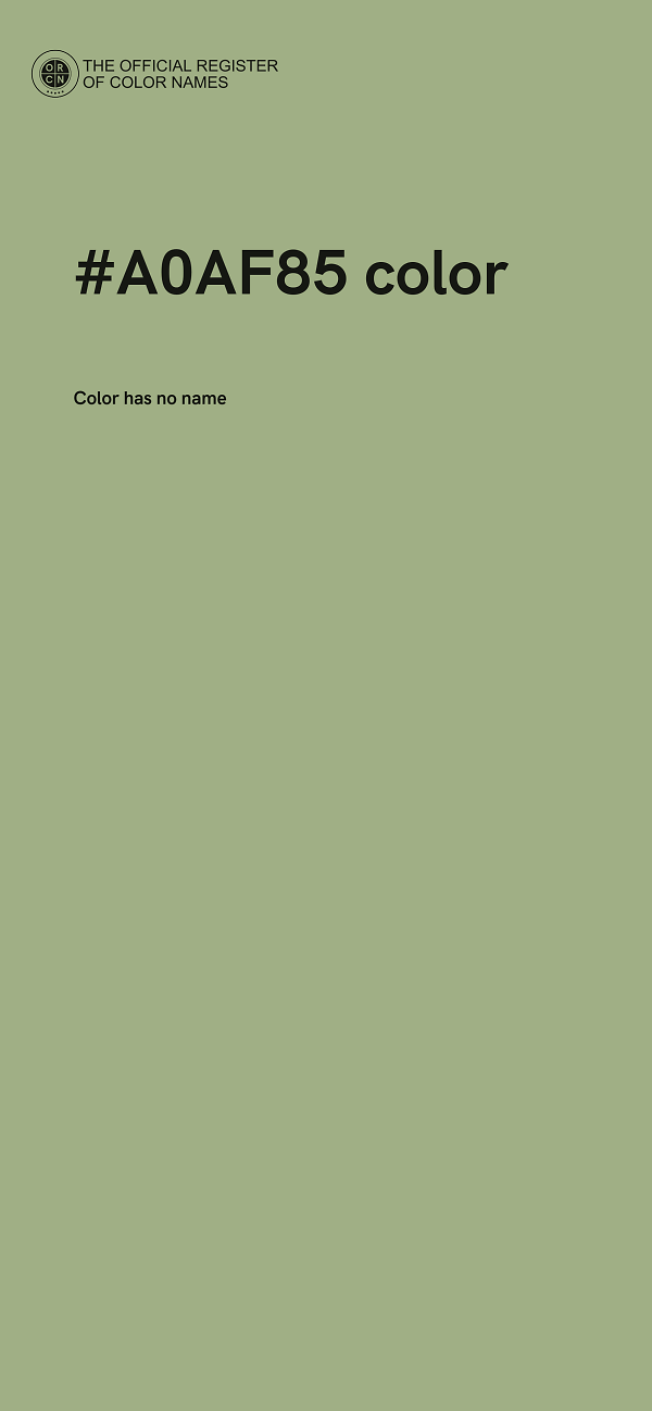 #A0AF85 color image