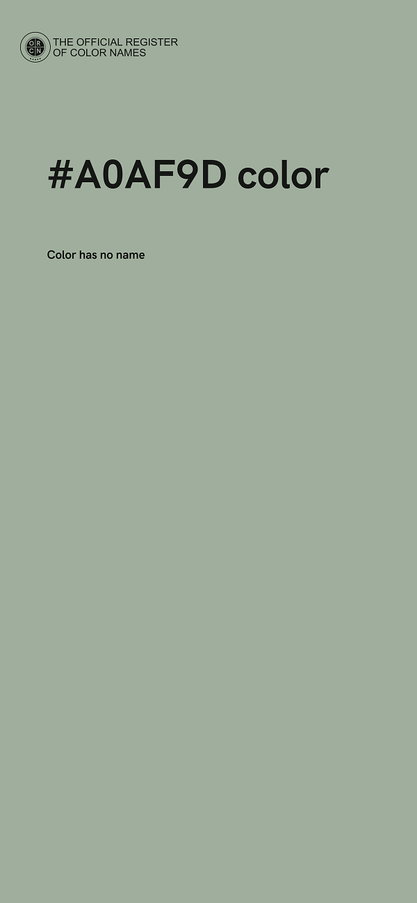 #A0AF9D color image