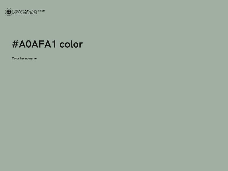 #A0AFA1 color image