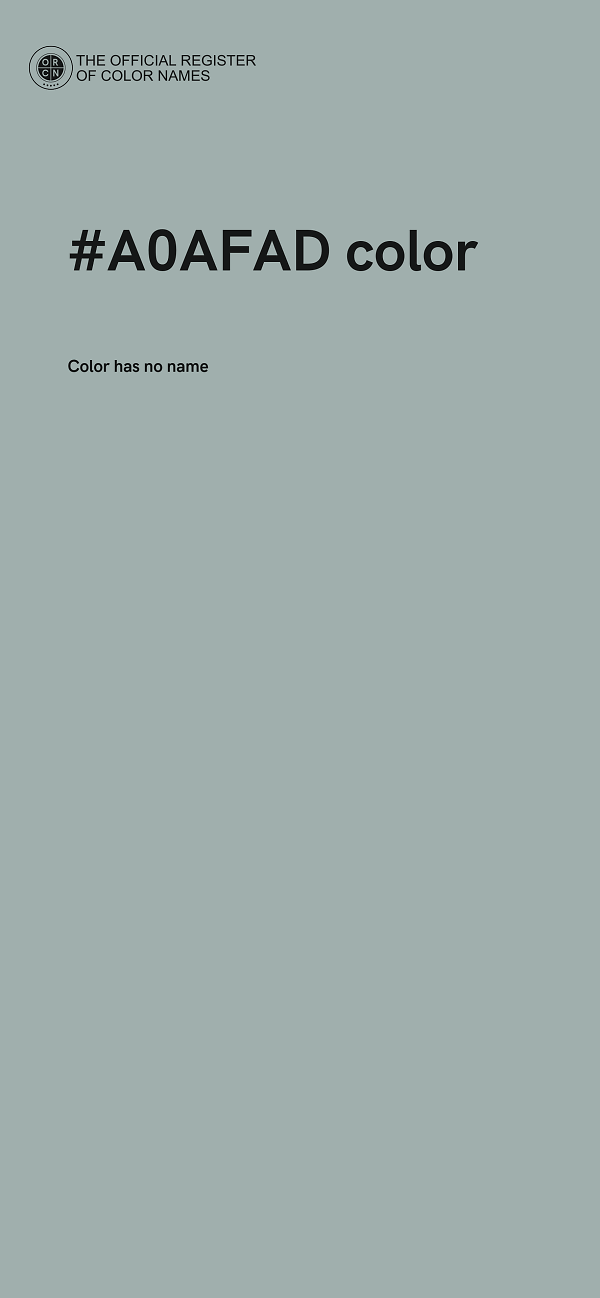 #A0AFAD color image
