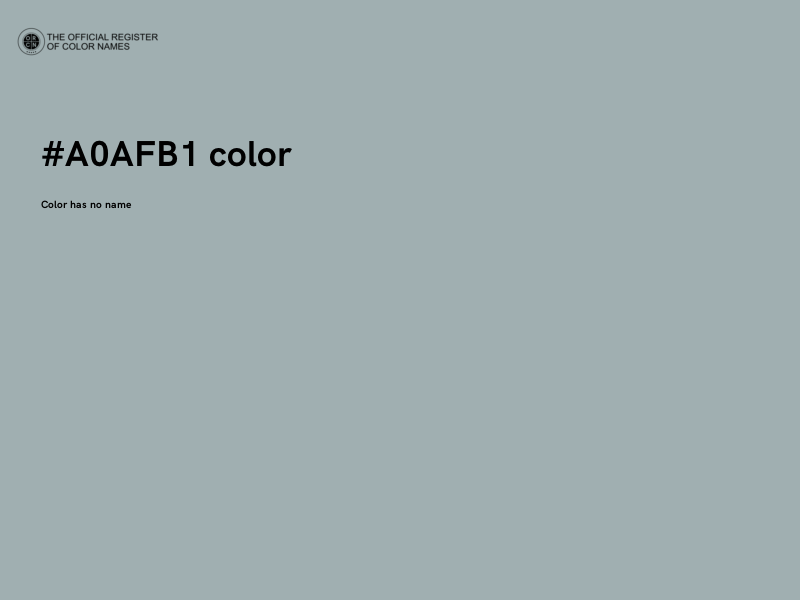 #A0AFB1 color image