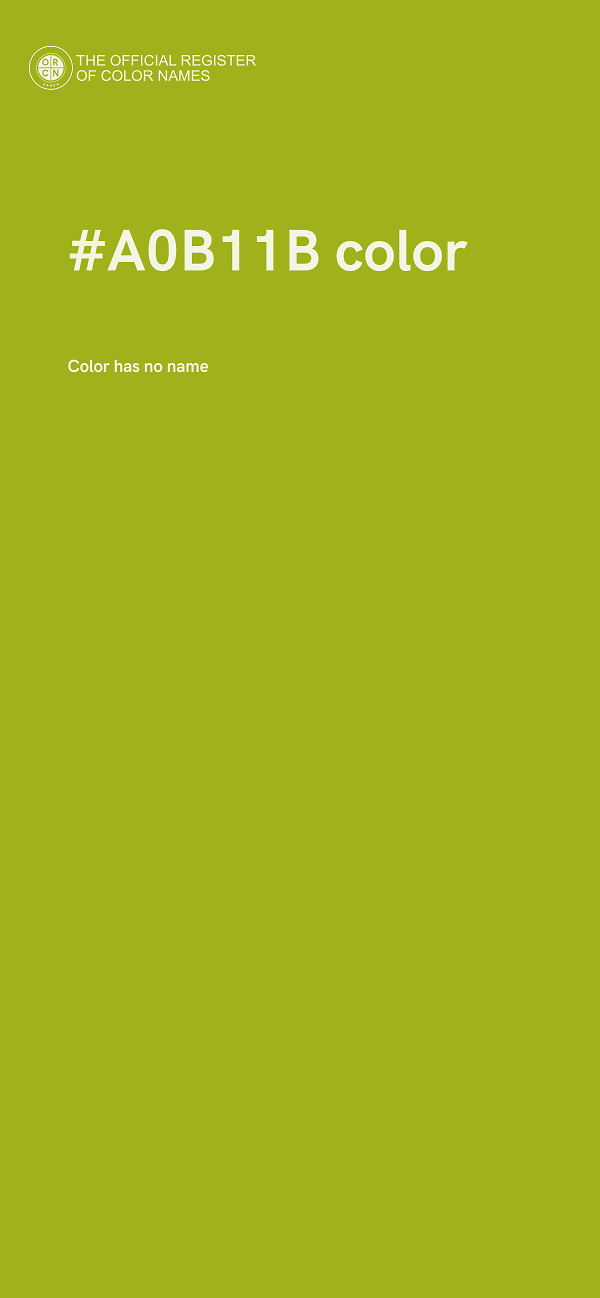 #A0B11B color image