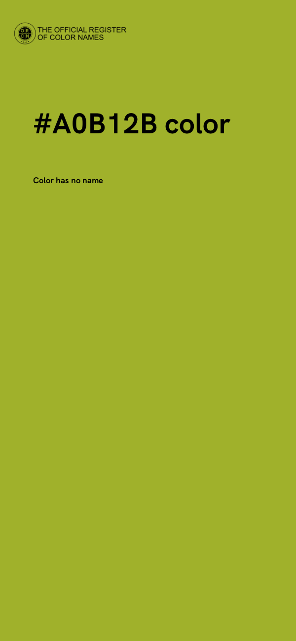 #A0B12B color image