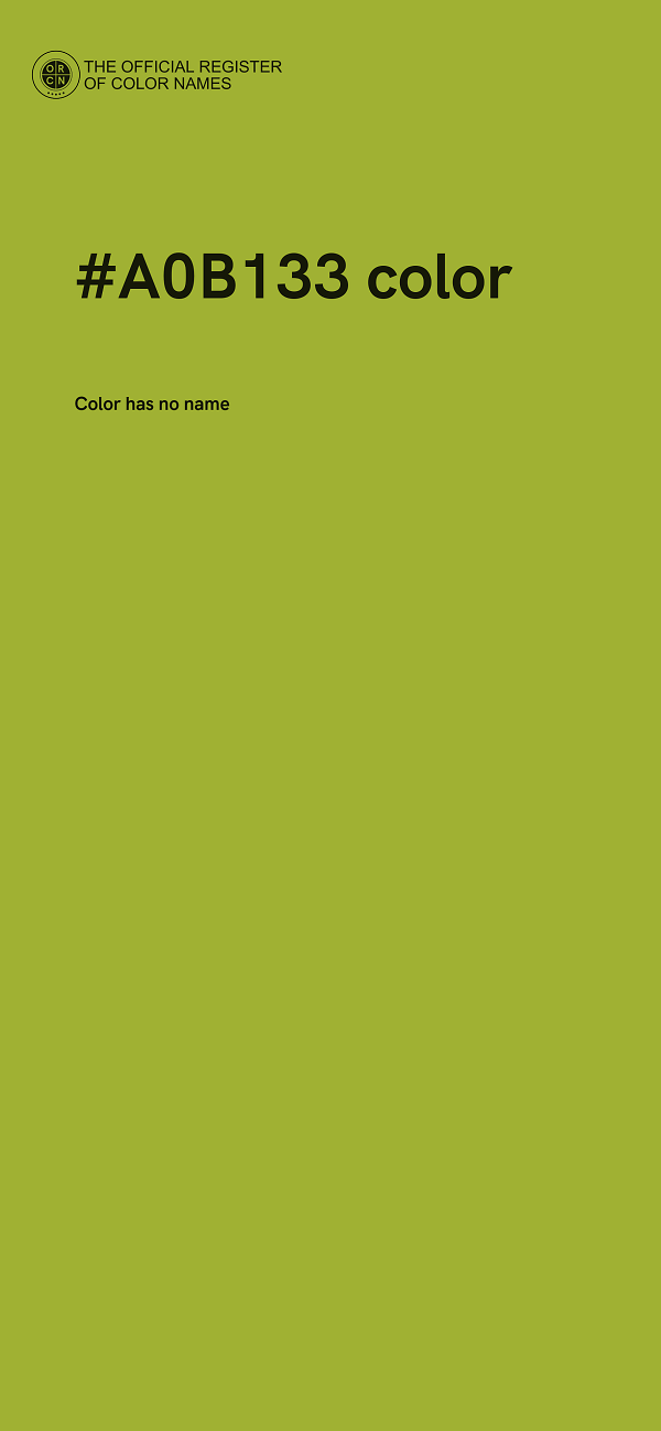 #A0B133 color image