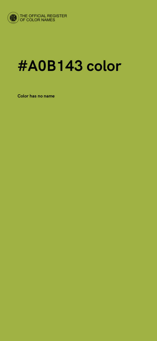 #A0B143 color image