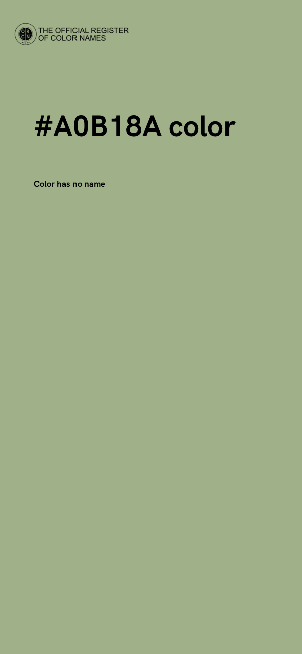 #A0B18A color image