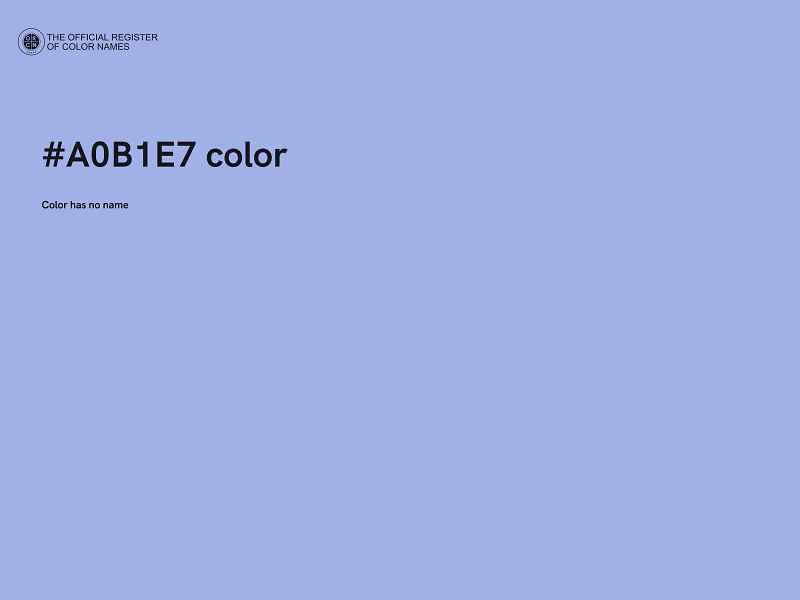 #A0B1E7 color image