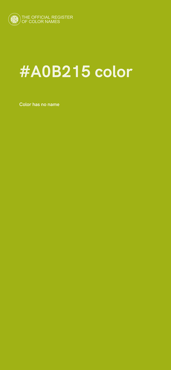 #A0B215 color image