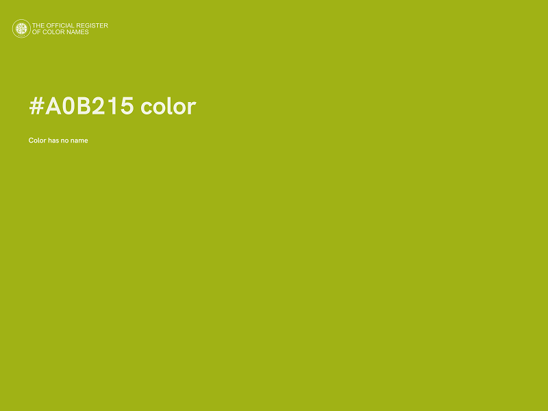 #A0B215 color image