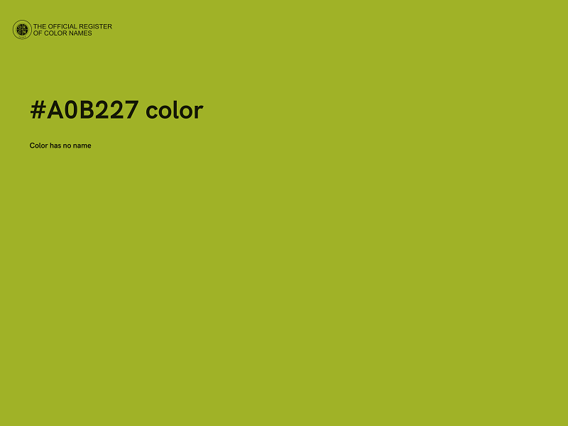 #A0B227 color image