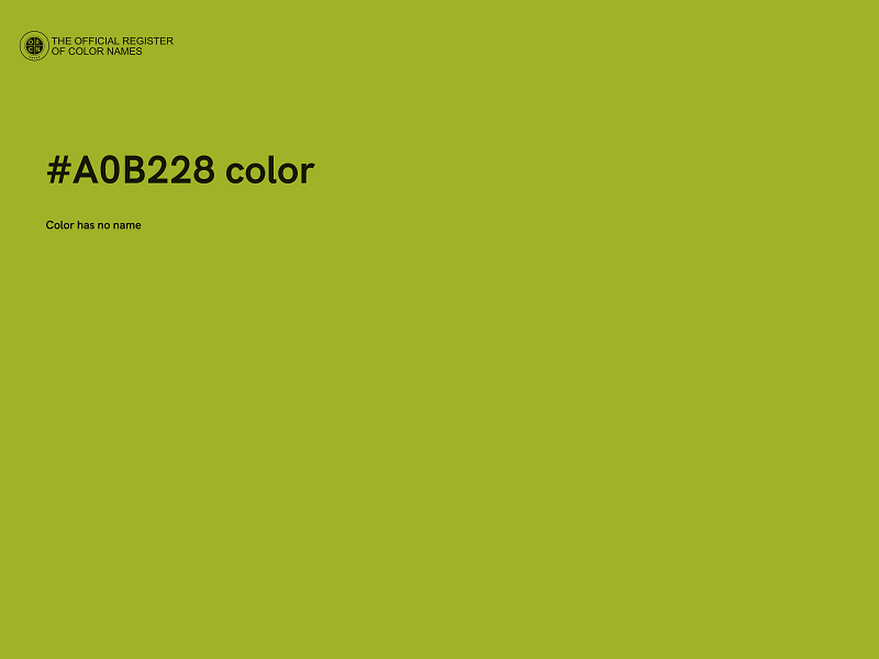 #A0B228 color image