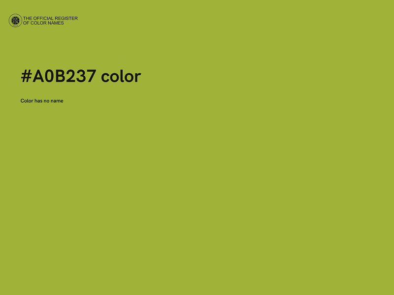 #A0B237 color image