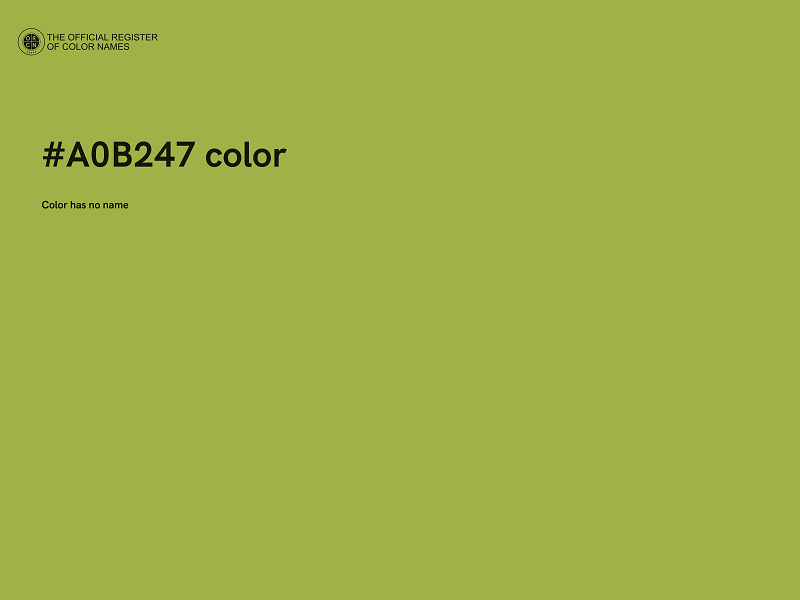 #A0B247 color image