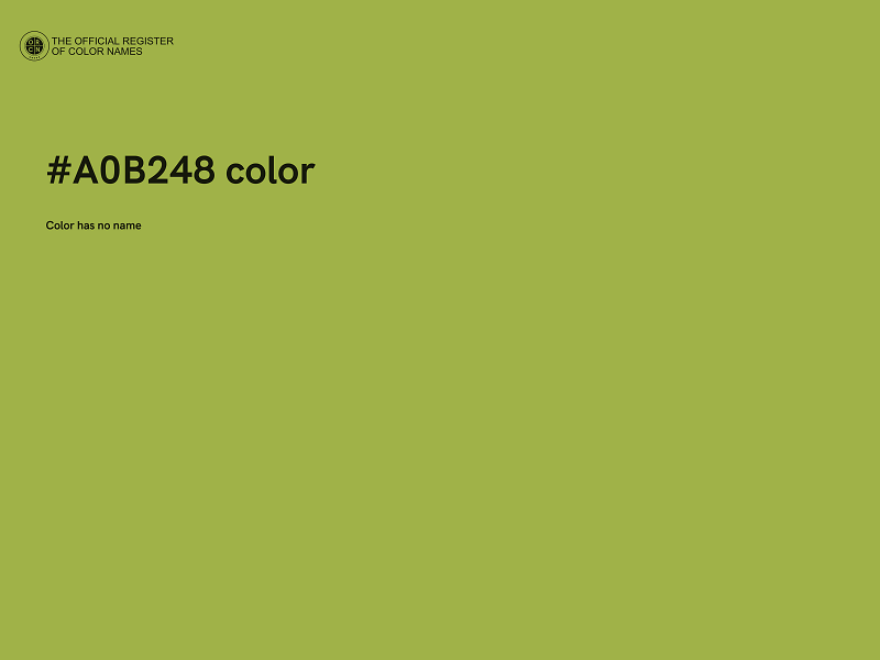 #A0B248 color image