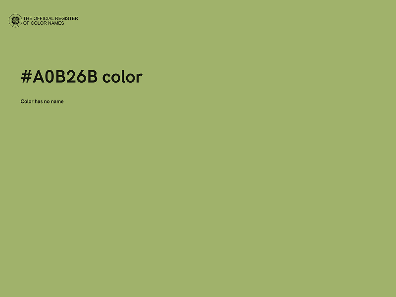 #A0B26B color image