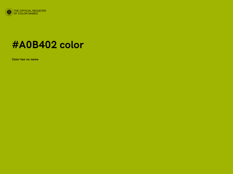 #A0B402 color image