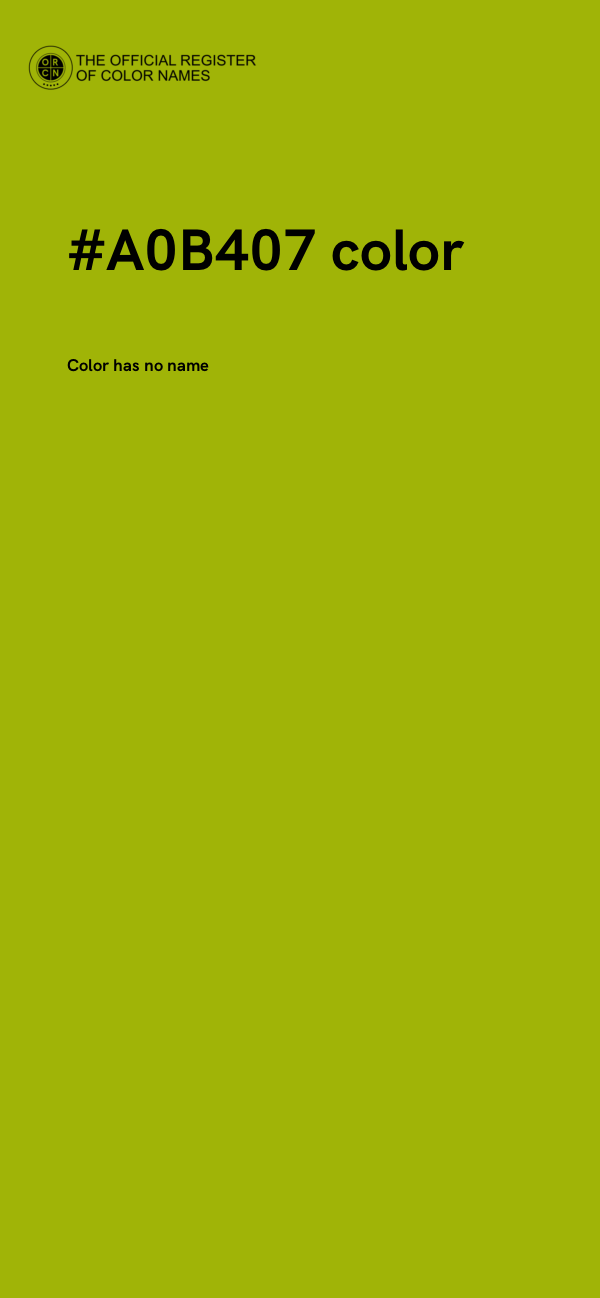 #A0B407 color image