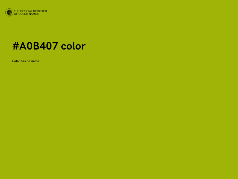#A0B407 color image