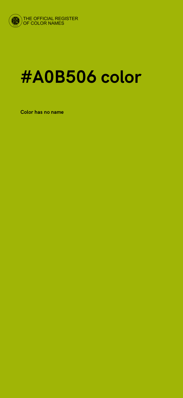 #A0B506 color image