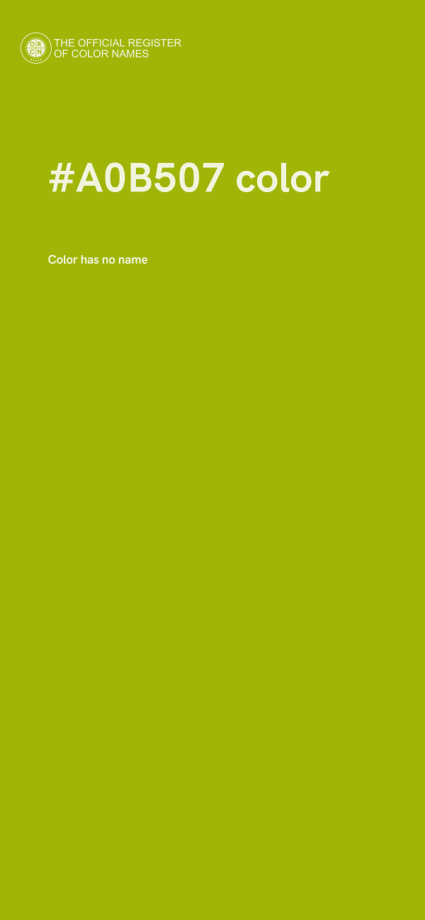 #A0B507 color image