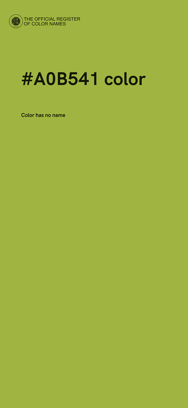 #A0B541 color image