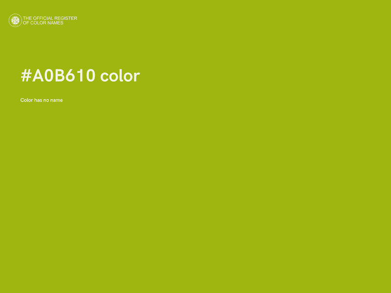 #A0B610 color image