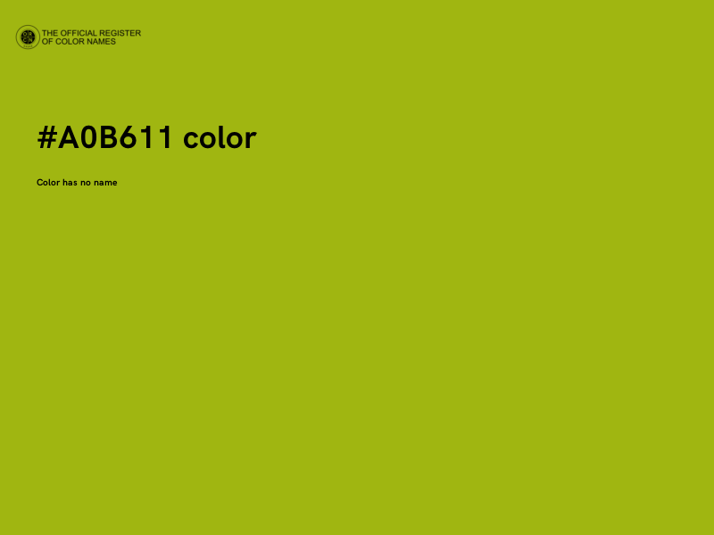 #A0B611 color image