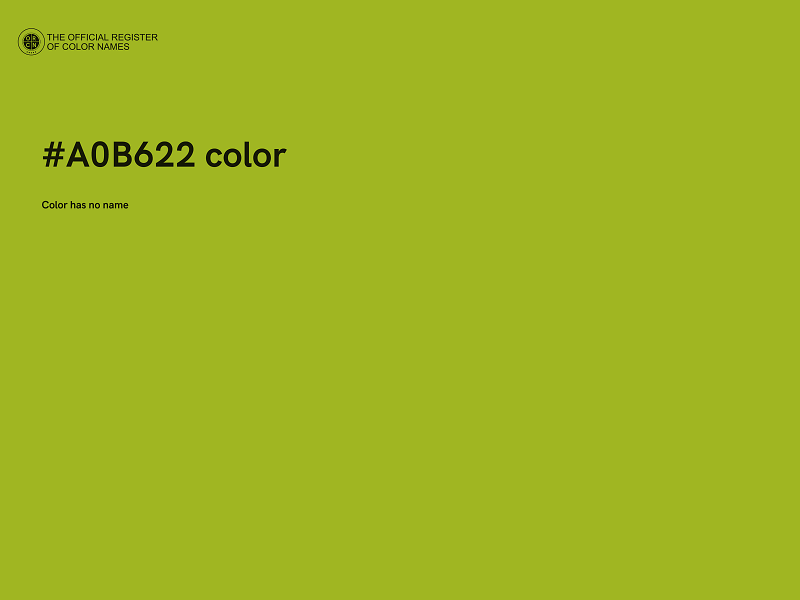 #A0B622 color image