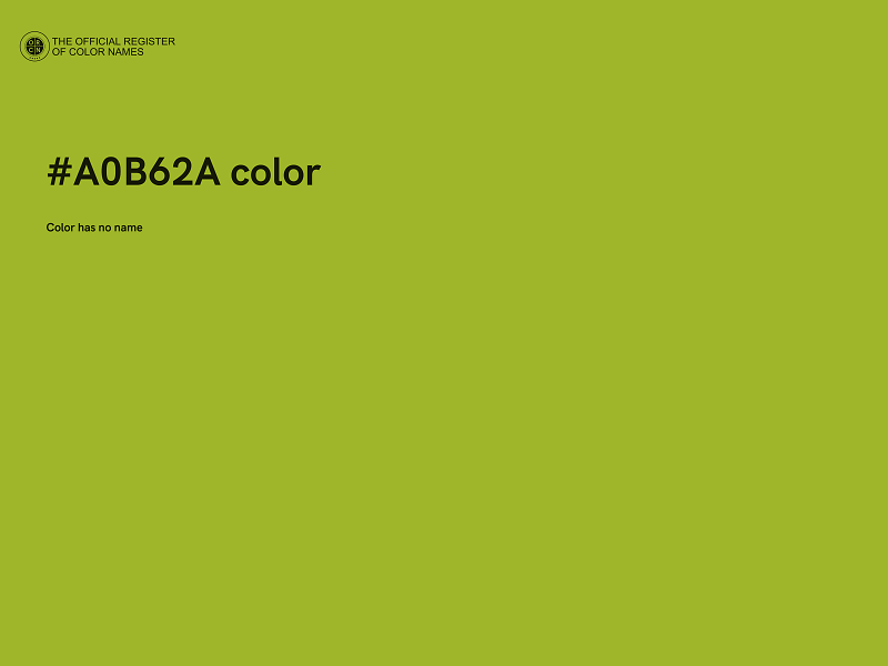 #A0B62A color image