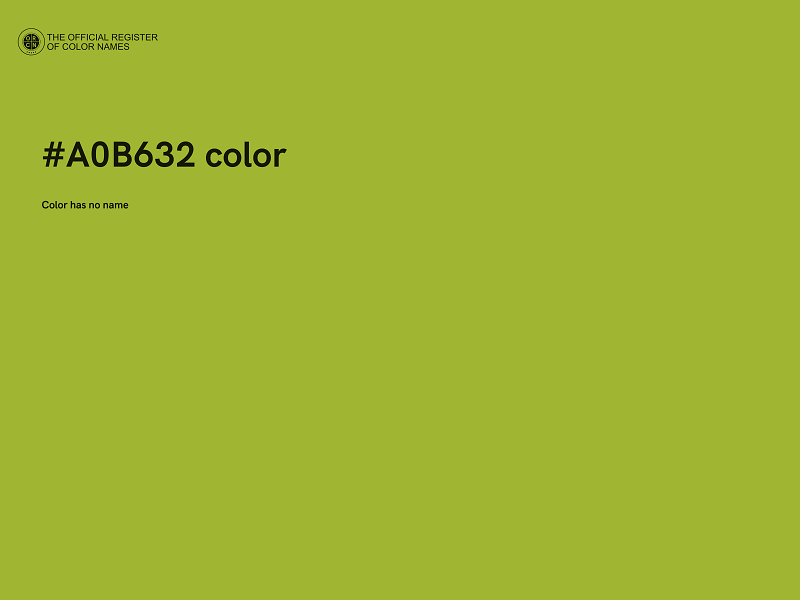 #A0B632 color image
