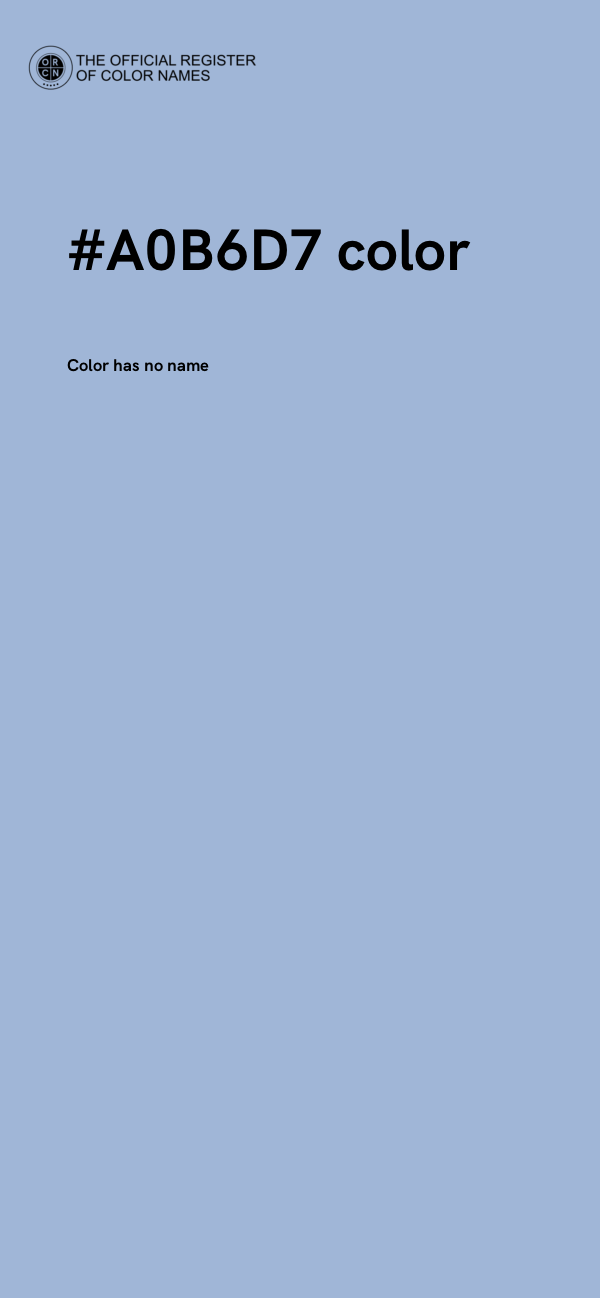 #A0B6D7 color image