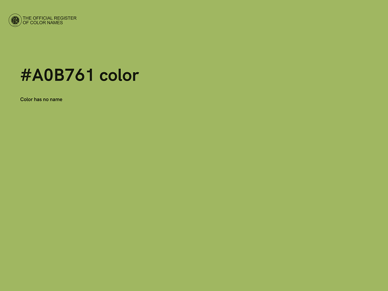 #A0B761 color image