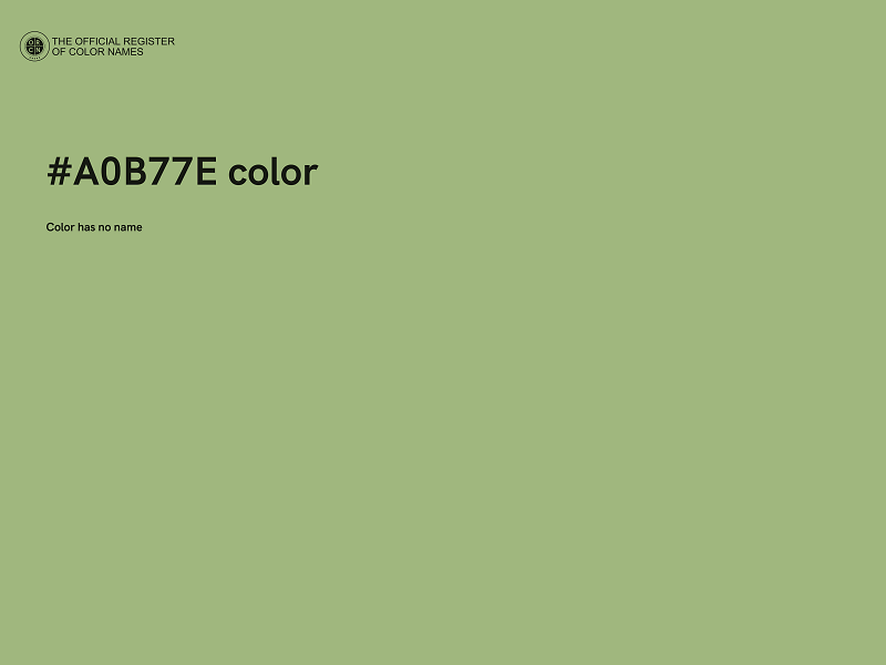 #A0B77E color image