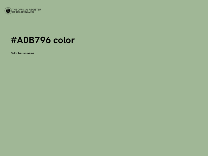 #A0B796 color image