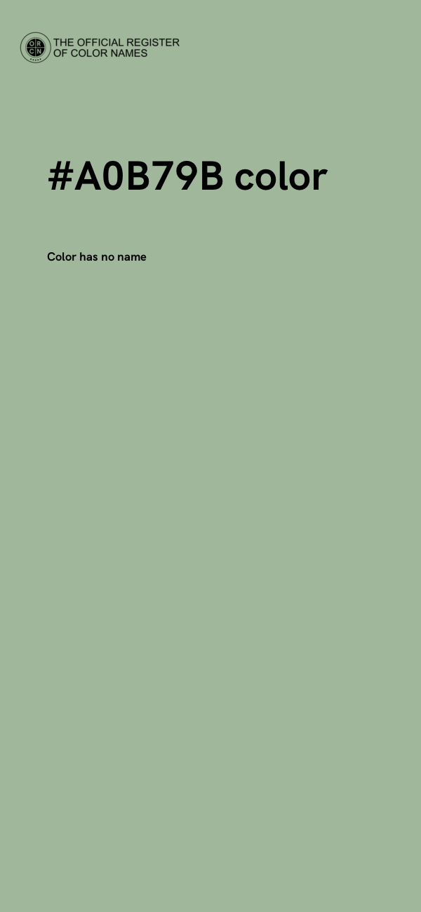 #A0B79B color image