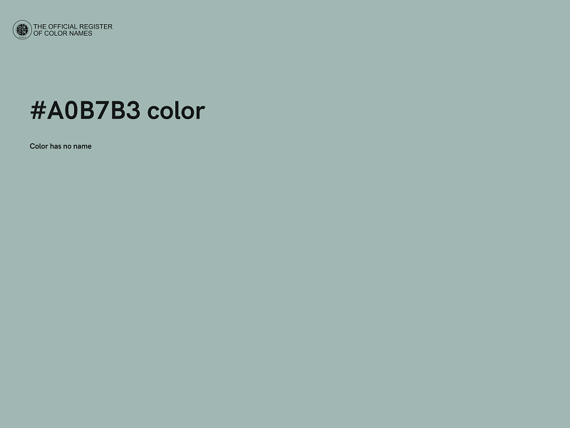#A0B7B3 color image