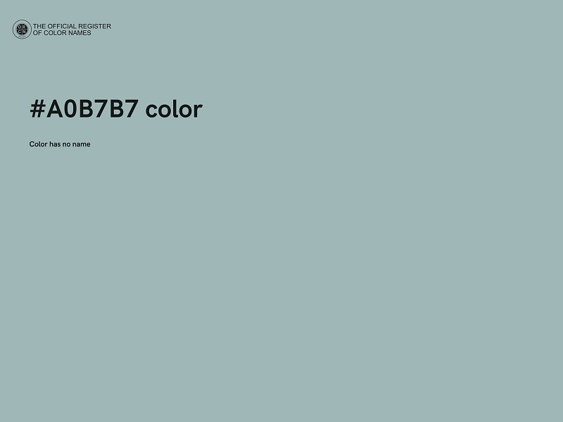 #A0B7B7 color image
