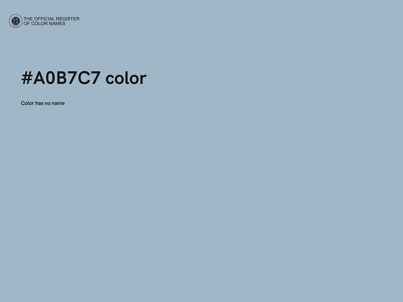 #A0B7C7 color image