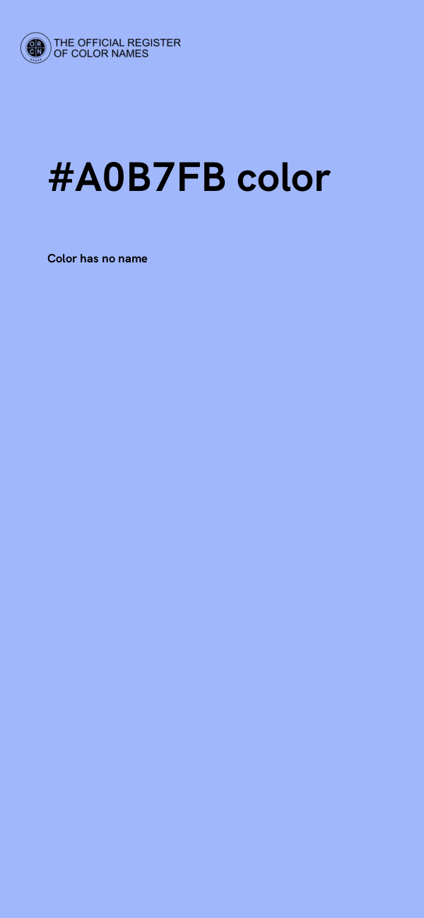 #A0B7FB color image