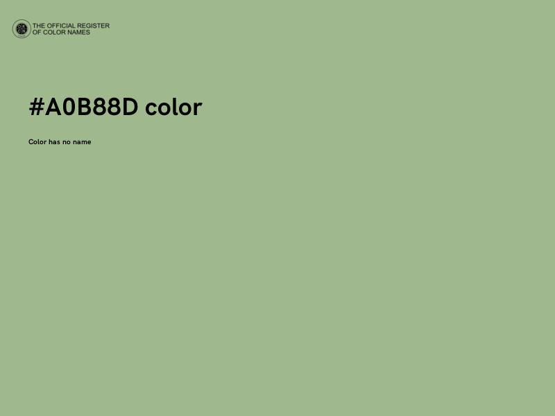#A0B88D color image