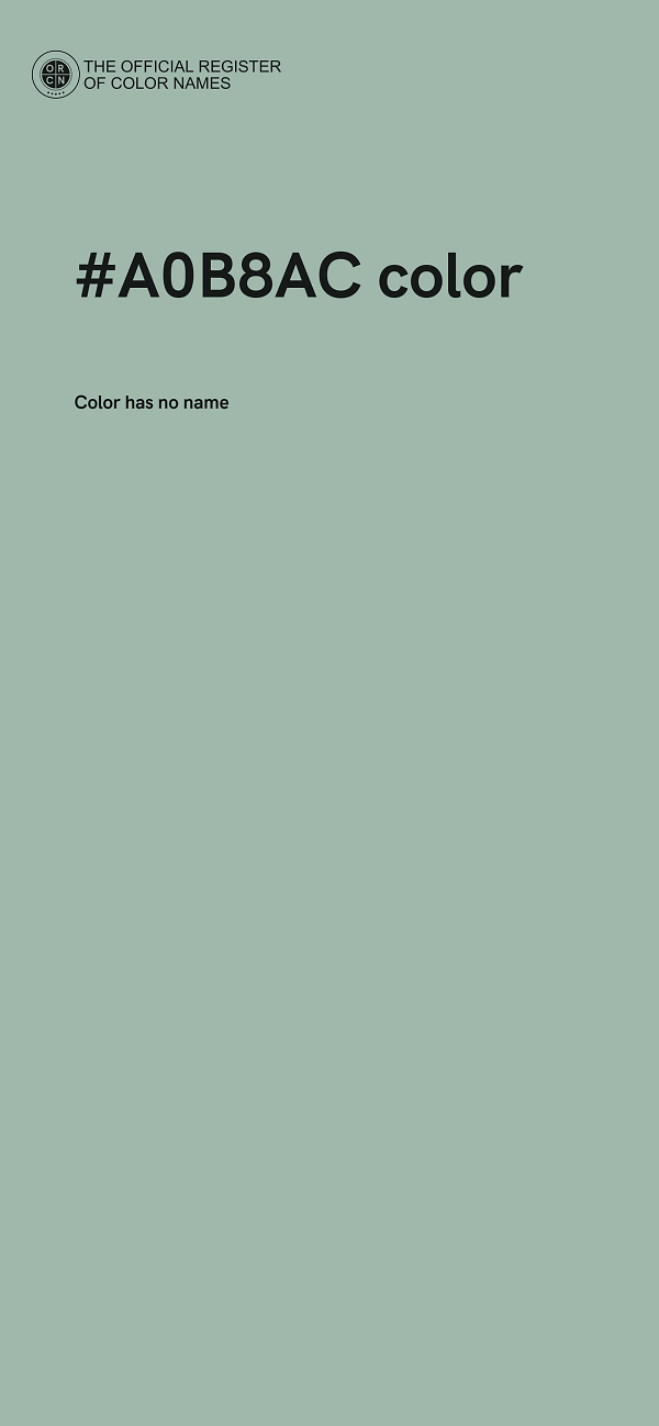 #A0B8AC color image