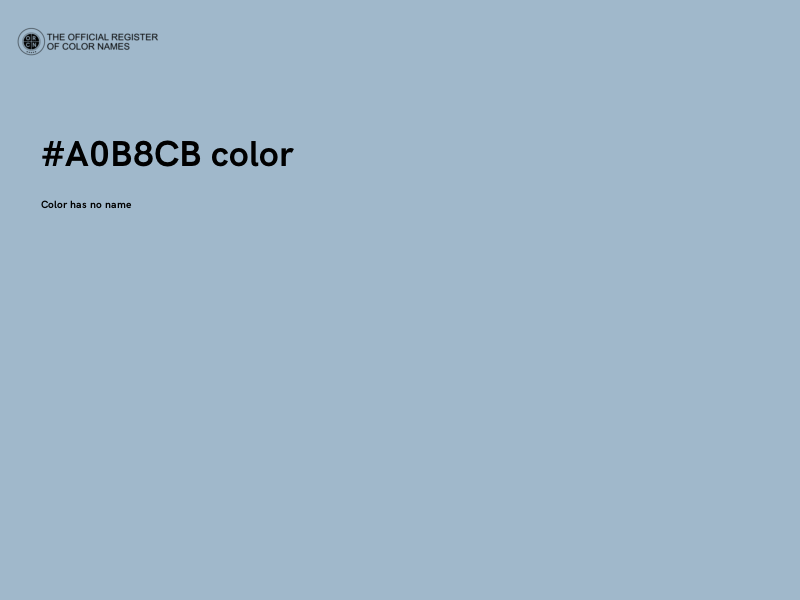 #A0B8CB color image