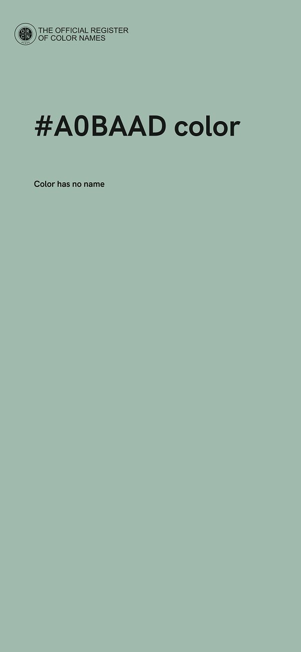 #A0BAAD color image