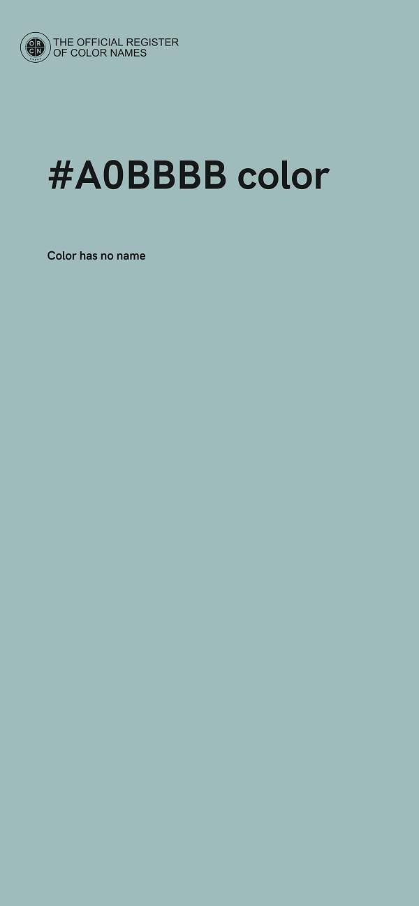 #A0BBBB color image