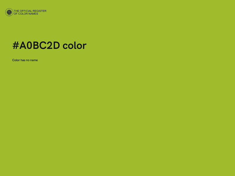 #A0BC2D color image