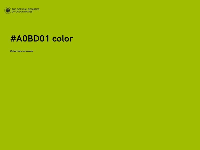 #A0BD01 color image